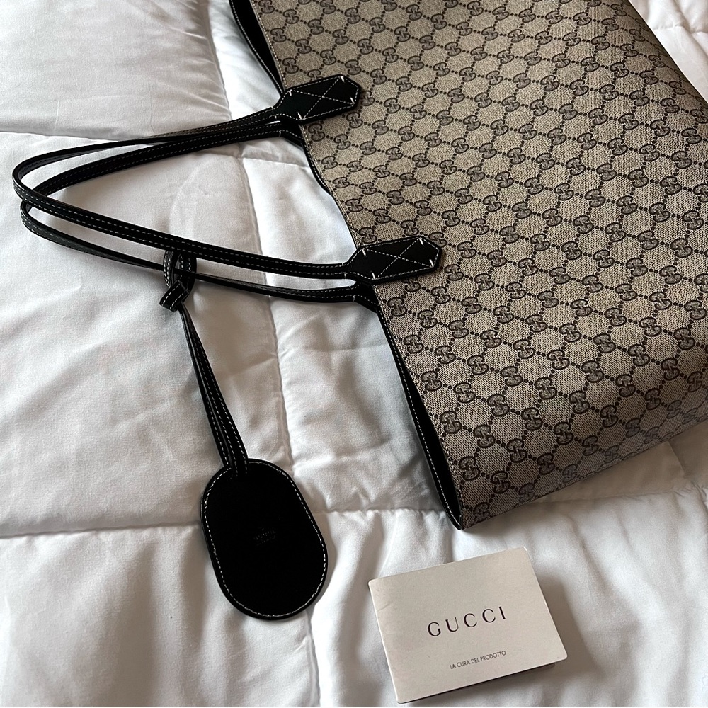 Authentic Gucci GG Large Turnaround (Reversible) Tote
